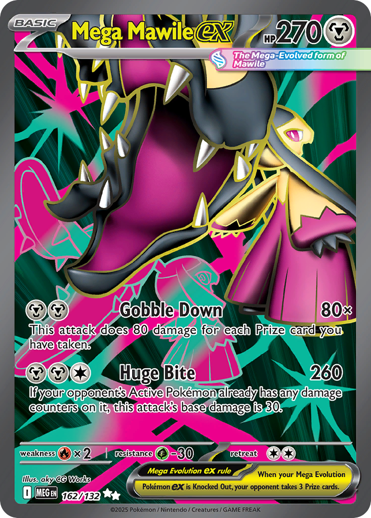 Mega Mawile ex - 162/132 - Mega Evolution ME1 - Ultra Rare