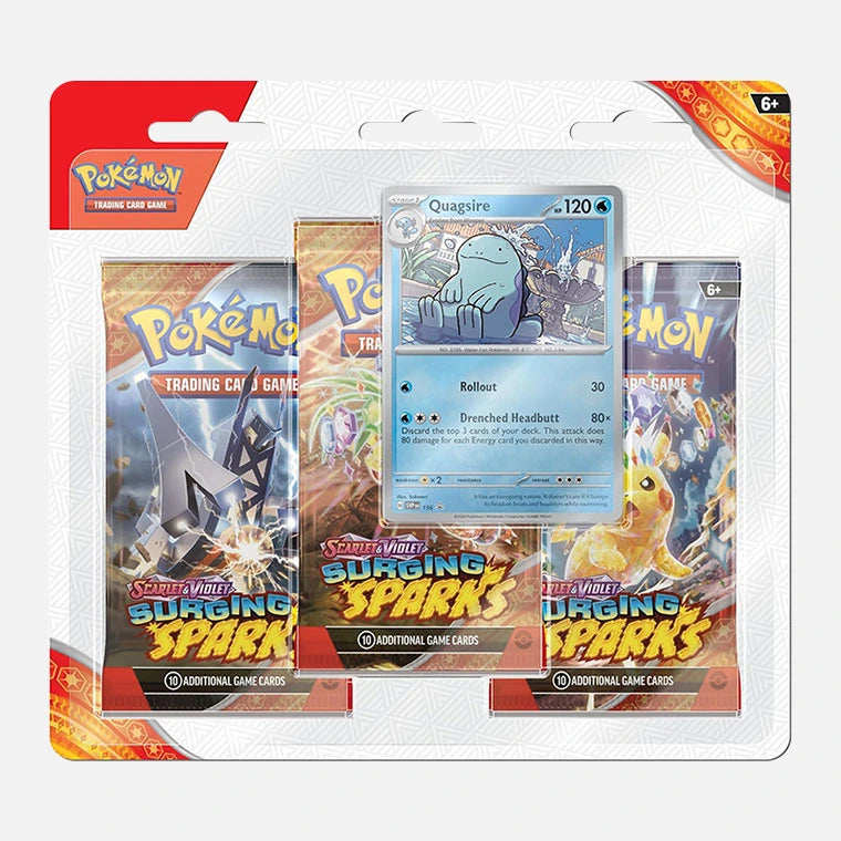 Pokemon TCG: Surging Sparks 3 Booster Blister ESPAÑOL (Scarlet & Violet)