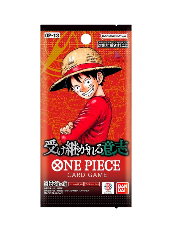 One Piece TCG: Carrying on his Will (OP-13) Booster Pack Sueltos (JAPONES)