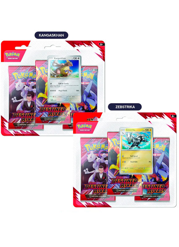 Pokemon TCG: Destined Rivals - 3 Booster Blister INGLES (Scarlet & Violet)