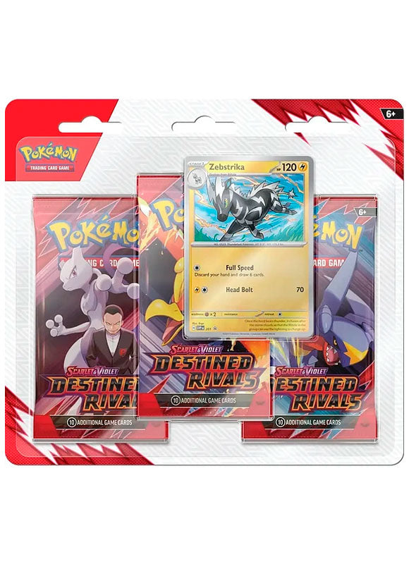 Pokemon TCG: Destined Rivals - 3 Booster Blister INGLES (Scarlet & Violet)