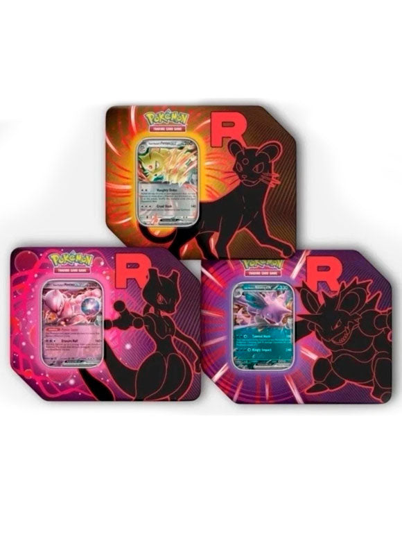 Pokemon TCG: Team Rocket Tin INGLES DISEÑO AL AZAR (Scarlet & Violet)