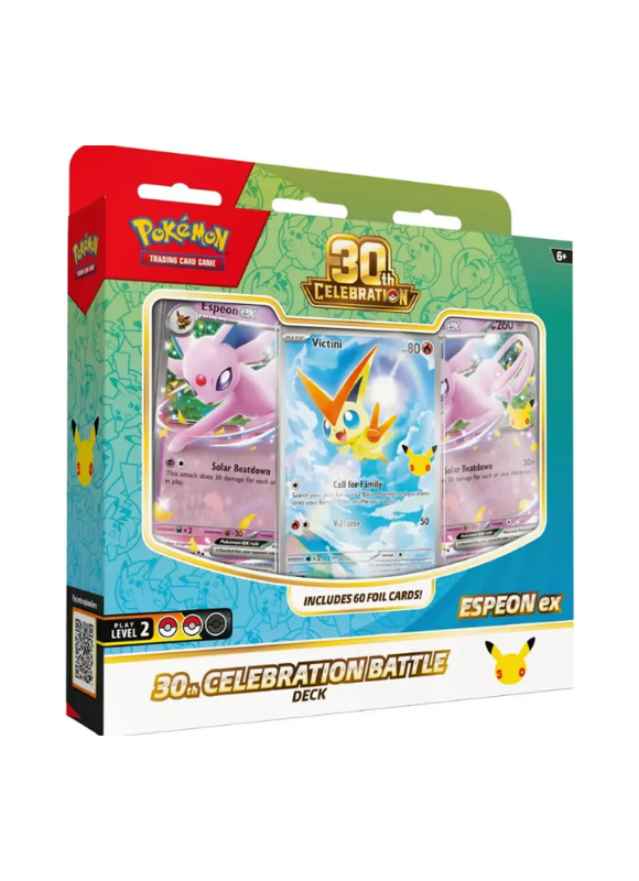 (Preventa 30/10) Pokemon TCG - 30th Celebration Battle Deck Espeon ex (INGLES)