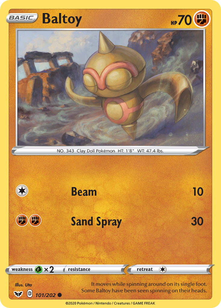 Baltoy - 101/202 - Sword & Shield SWSH1 - Common