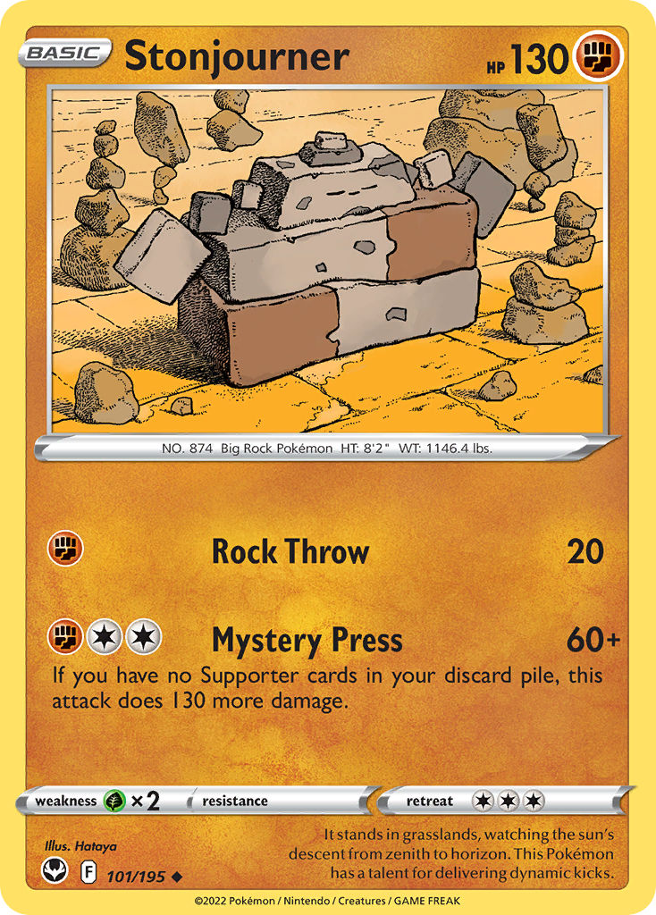 Stonjourner - 101/195 - Silver Tempest SWSH12 - Uncommon