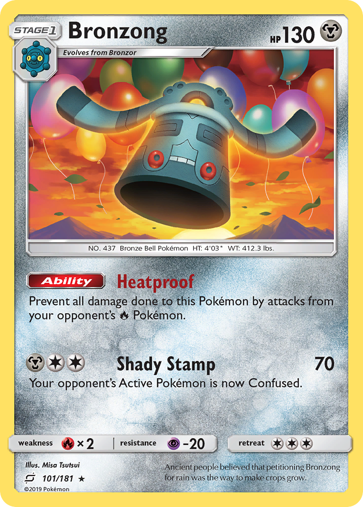 Bronzong - 101/181 - Team Up SM9 - Rare