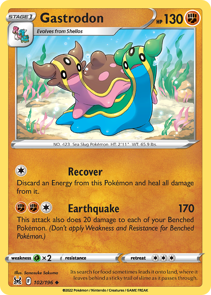 Gastrodon - 102/196 - Lost Origin SWSH11 - Uncommon
