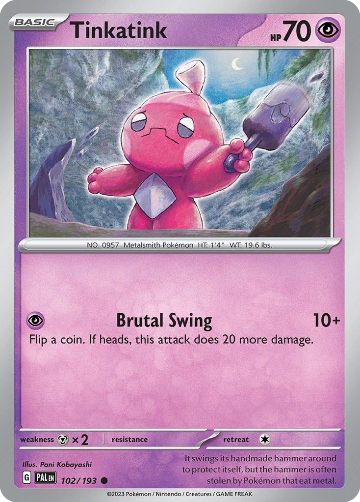 Tinkatink - 102/193 - Paldea Evolved SV2 - Common