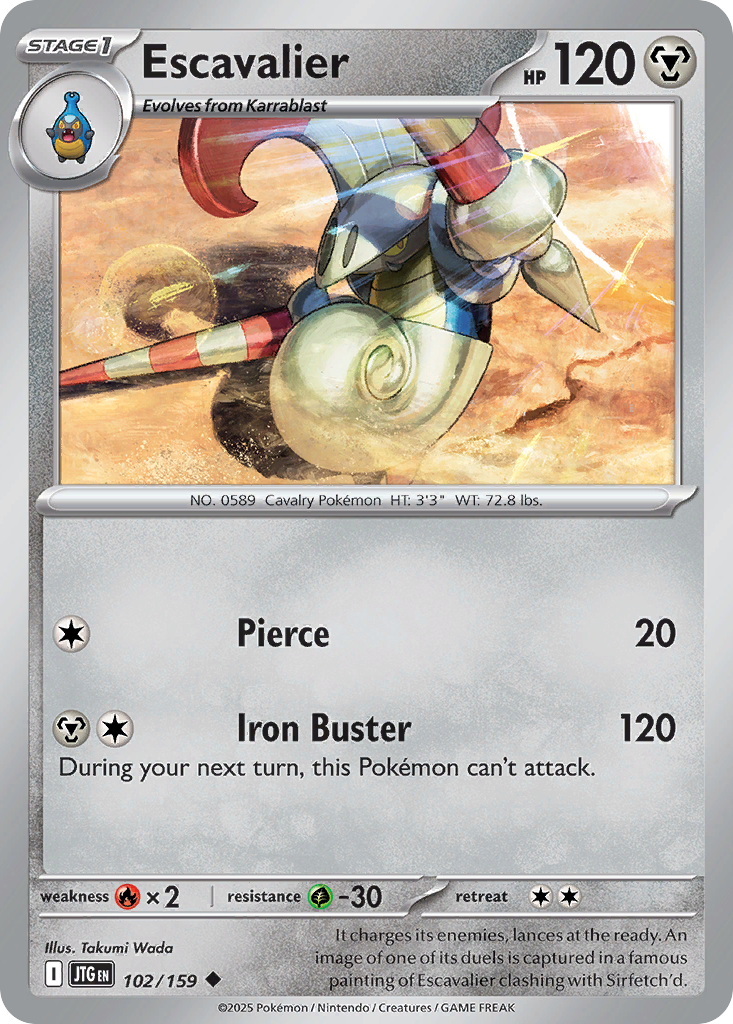 Escavalier - 102/159 - Journey Together SV9 - Uncommon