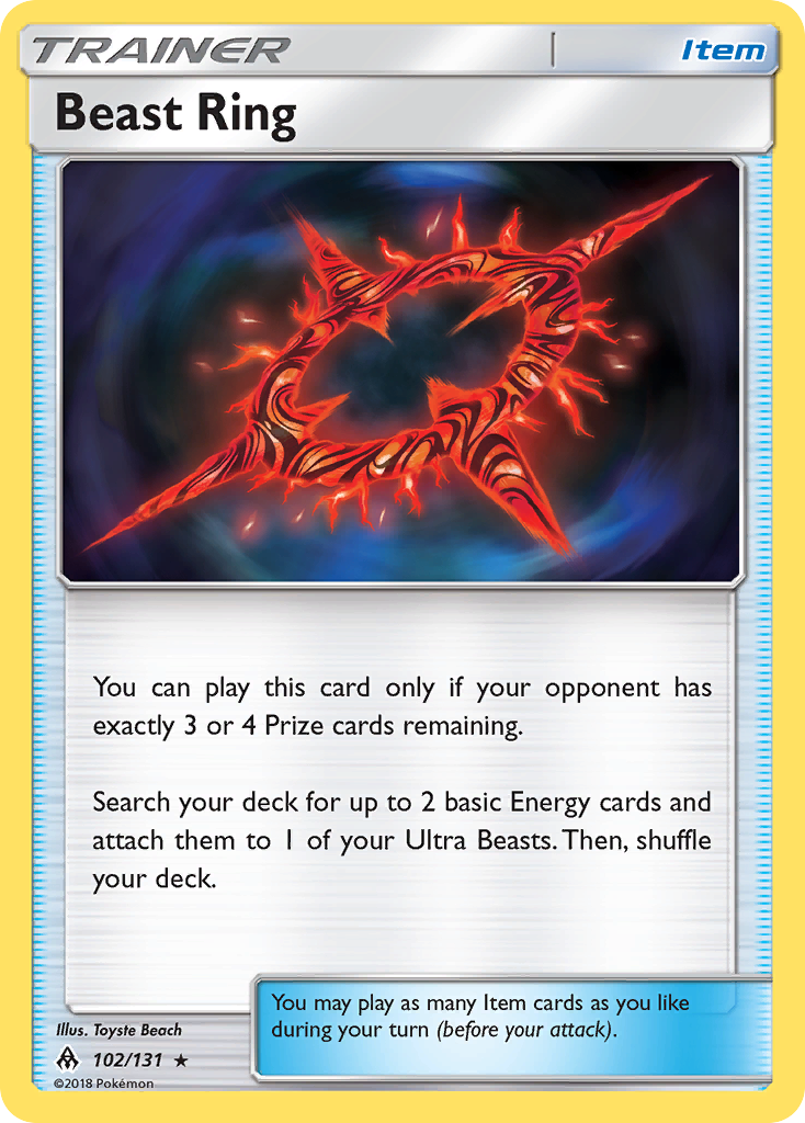 Beast Ring - 102/131 - Forbidden Light SM6 - Rare