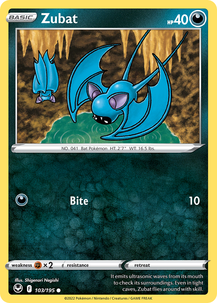 Zubat - 103/195 - Silver Tempest SWSH12 - Common