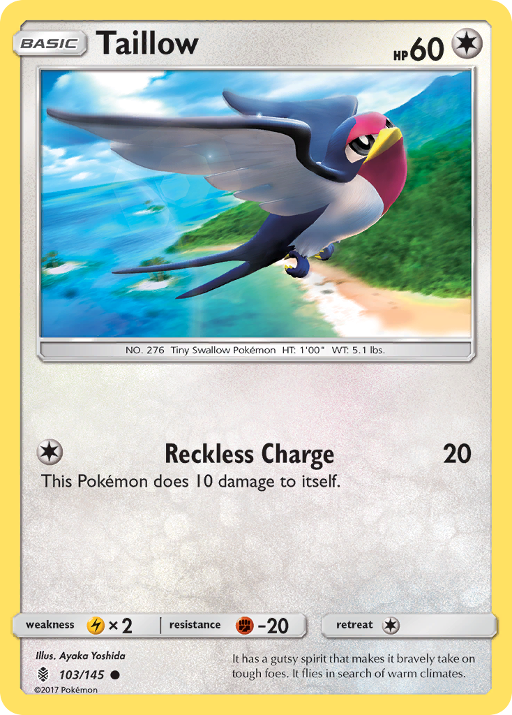 Taillow - 103/145 - Guardians Rising SM2 - Common