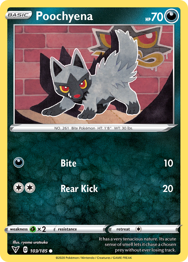 Poochyena - 103/185 - Vivid Voltage SWSH4 - Common