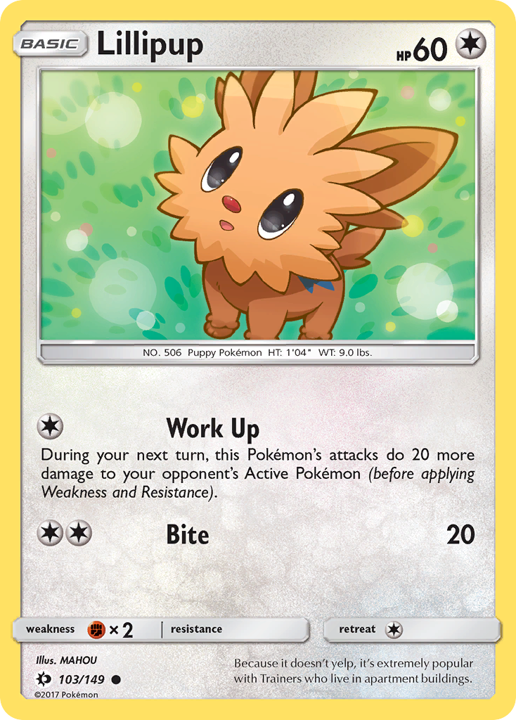 Lillipup - 103/149 - Sun & Moon SM1 - Common