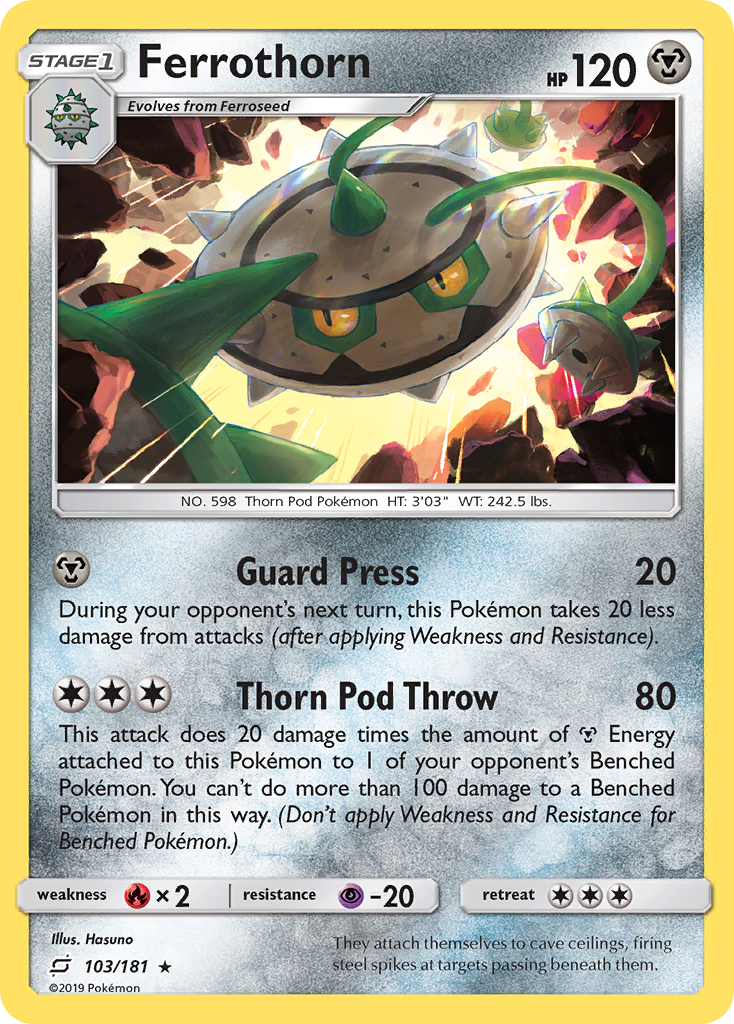 Ferrothorn - 103/181 - Team Up SM9 - Rare