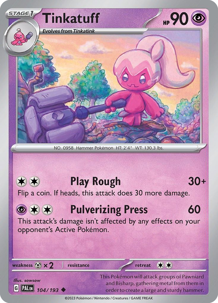 Tinkatuff - 104/193 - Paldea Evolved SV2 - Uncommon