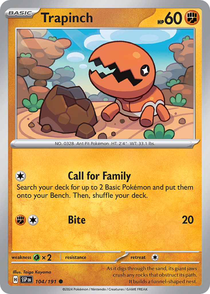 Trapinch - 104/191 - Surging Sparks SV8 - Common