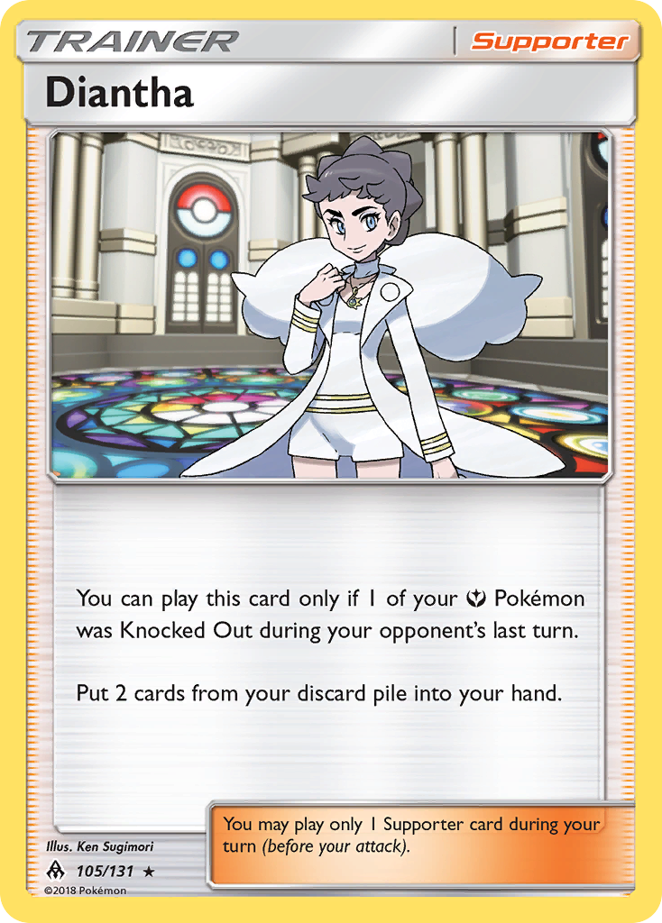 Diantha - 105/131 - Forbidden Light SM6 - Rare Holo