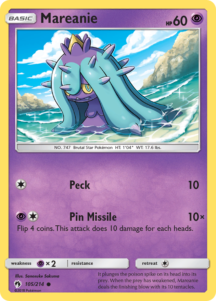 Mareanie - 105/214 - Lost Thunder SM8 - Common
