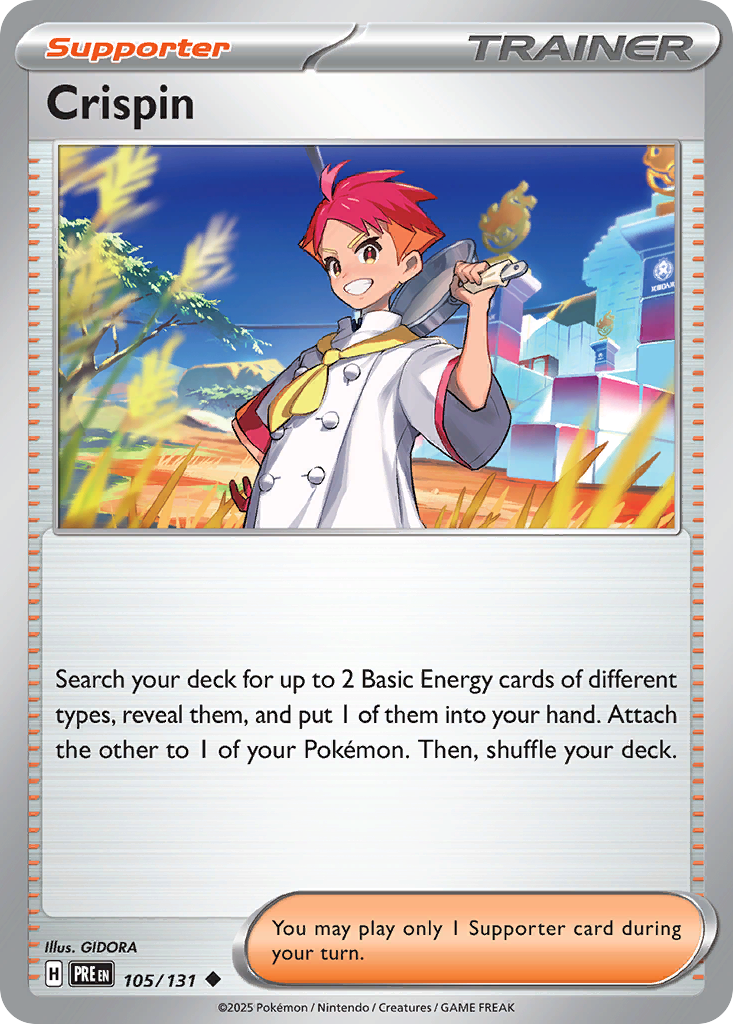 Carta Pokémon Crispin de Prismatic Evolutions #105