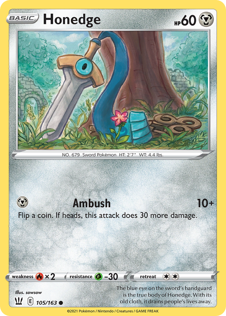 Honedge - 105/163 - Battle Styles SWSH5 - Common