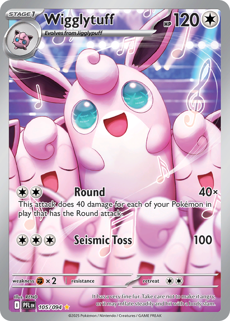 Wigglytuff - 105/94 - Phantasmal Flames ME2 - Illustration Rare