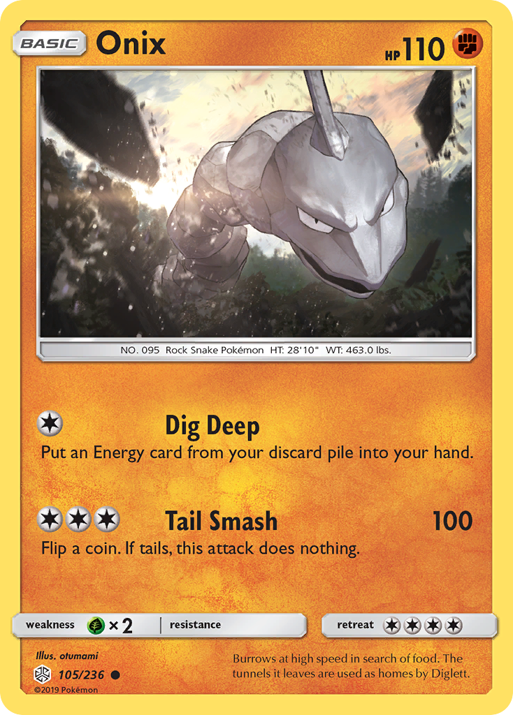 Onix - 105/236 - Cosmic Eclipse SM12 - Common