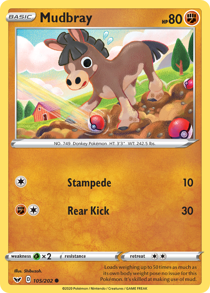 Mudbray - 105/202 - Sword & Shield SWSH1 - Common