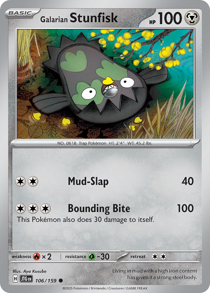 Galarian Stunfisk - 106/159 - Journey Together SV9 - Common