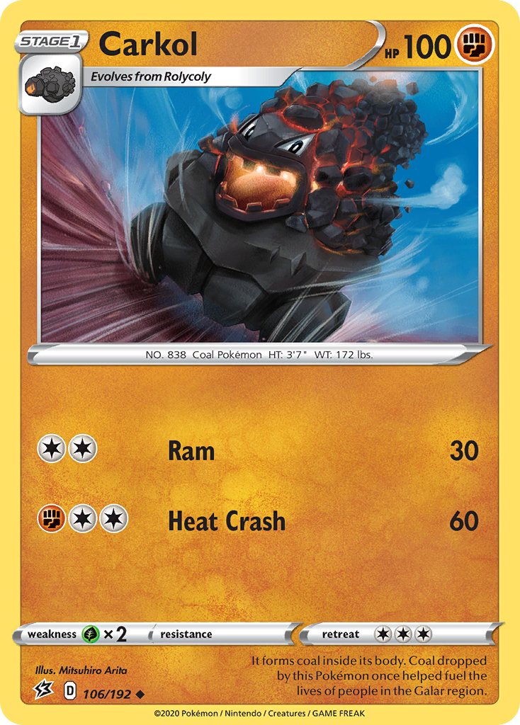 Carkol - 106/192 - Rebel Clash SWSH2 - Uncommon