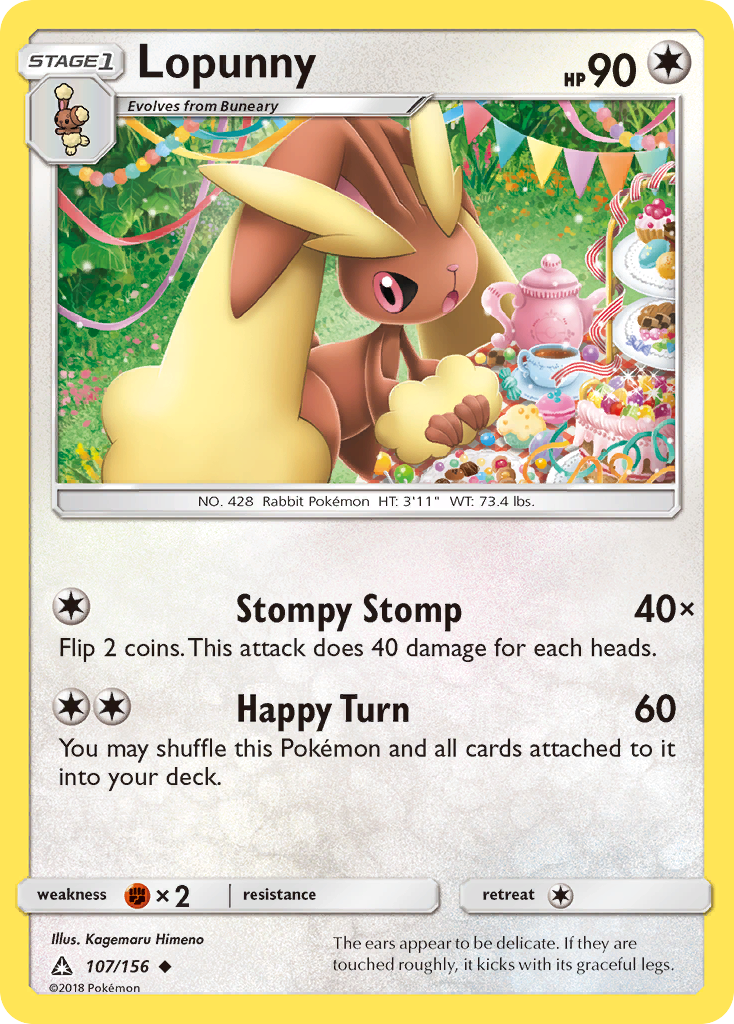 Lopunny - 107/156 - Ultra Prism SM5 - Uncommon