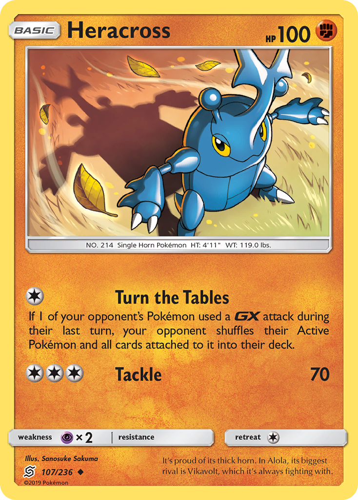 Heracross - 107/236 - Unified Minds SM11 - Uncommon