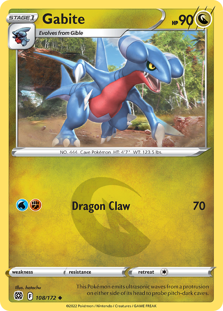 Gabite - 108/172 - Brilliant Stars SWSH9 - Uncommon