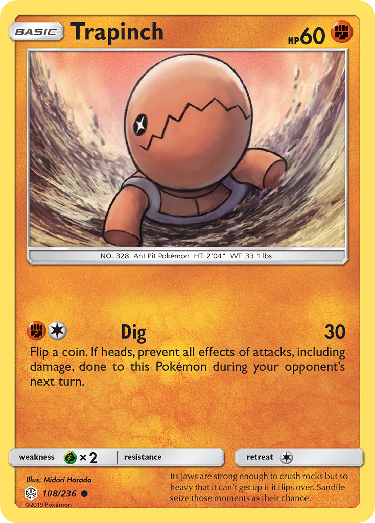 Trapinch - 108/236 - Cosmic Eclipse SM12 - Common