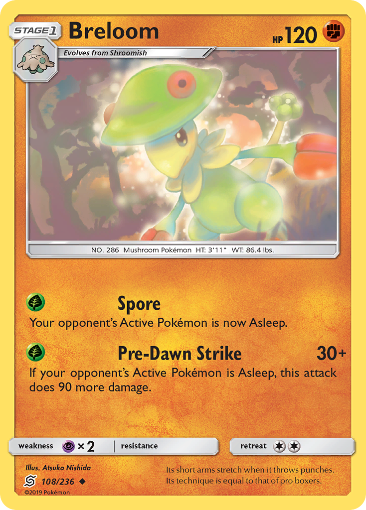 Breloom - 108/236 - Unified Minds SM11 - Uncommon