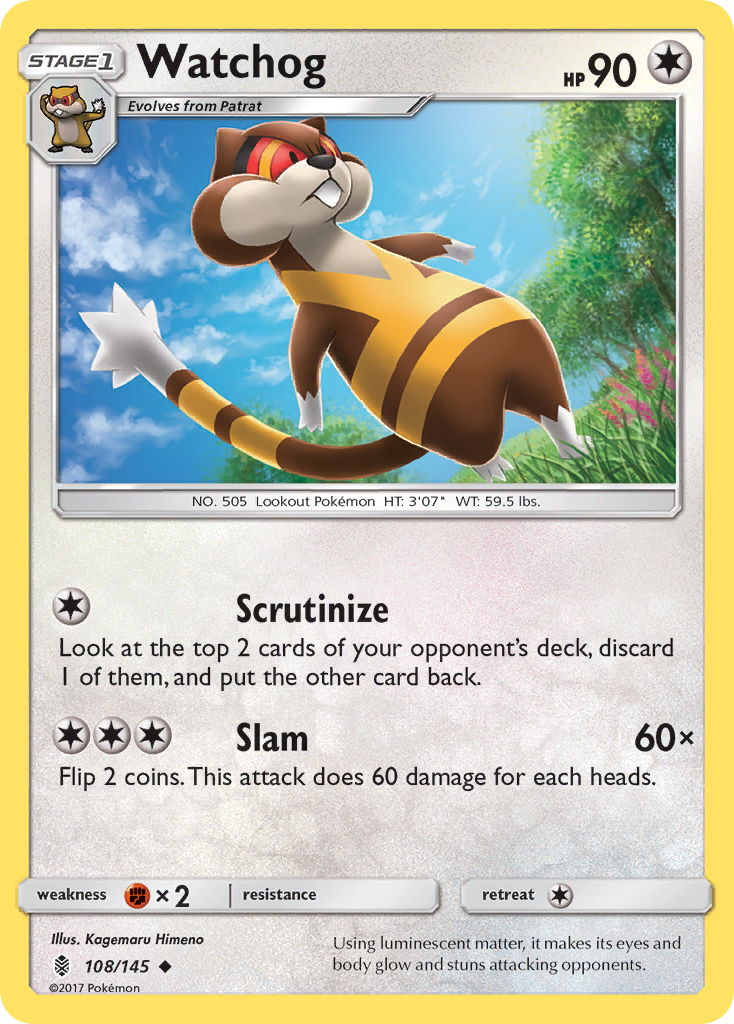 Watchog - 108/145 - Guardians Rising SM2 - Uncommon