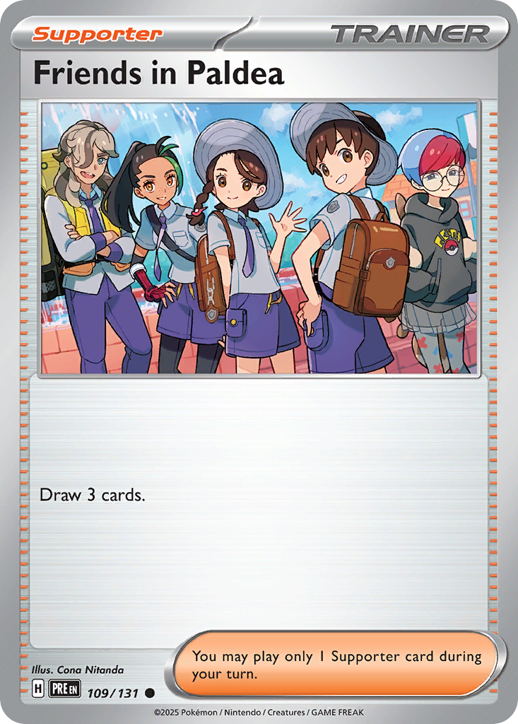 Friends in Paldea - 109/131 - Prismatic Evolutions SV8PT5 - Common