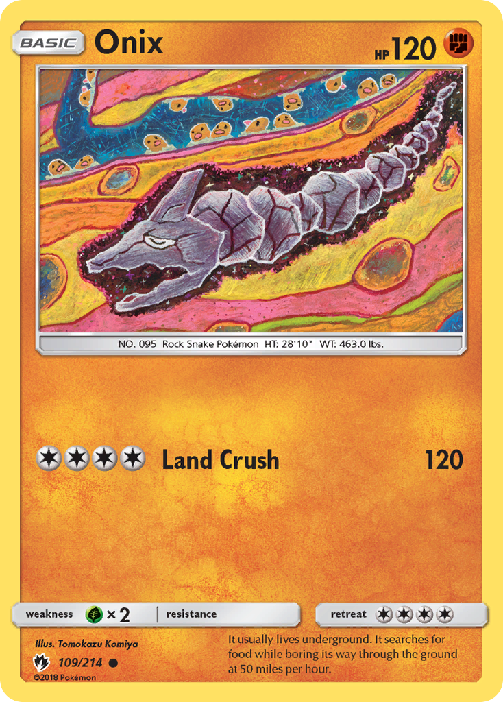Onix - 109/214 - Lost Thunder SM8 - Common