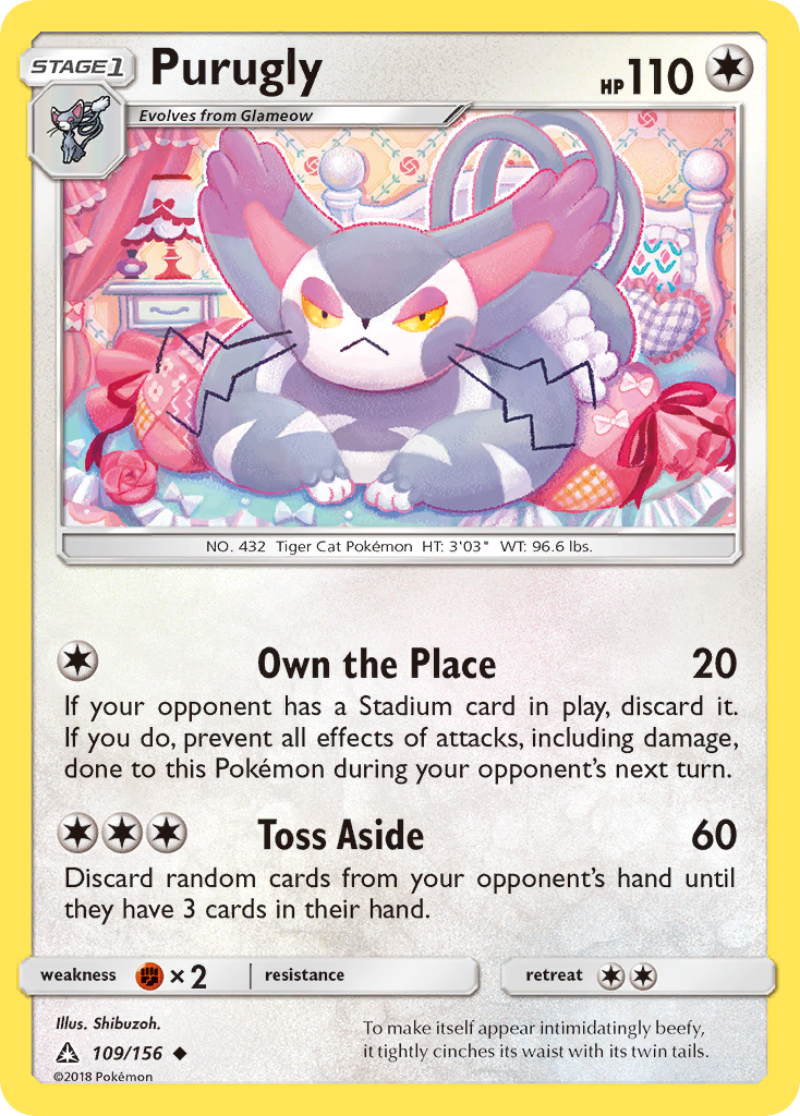 Purugly - 109/156 - Ultra Prism SM5 - Uncommon
