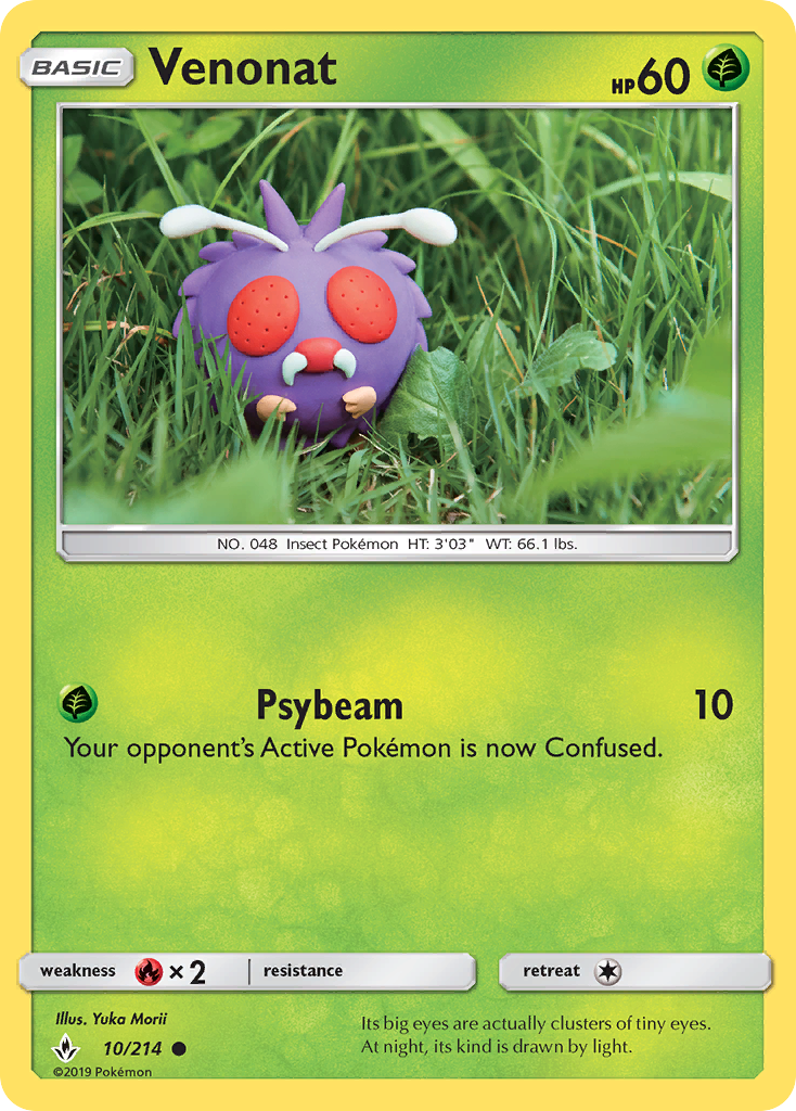Venonat - 10/214 - Unbroken Bonds SM10 - Common