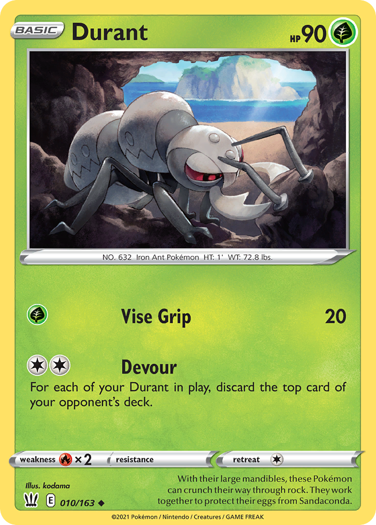 Durant - 10/163 - Battle Styles SWSH5 - Uncommon
