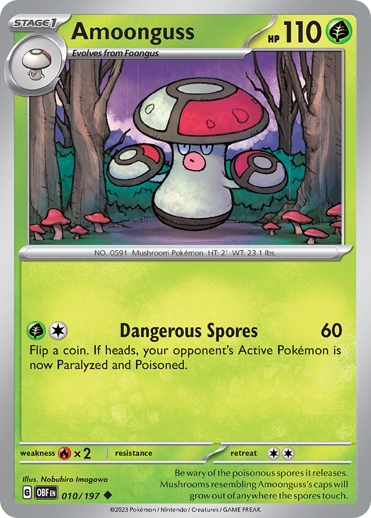 Amoonguss - 10/197 - Obsidian Flames SV3 - Uncommon