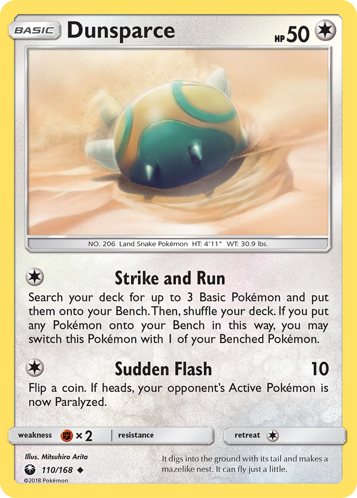 Dunsparce - 110/168 - Celestial Storm SM7 - Uncommon