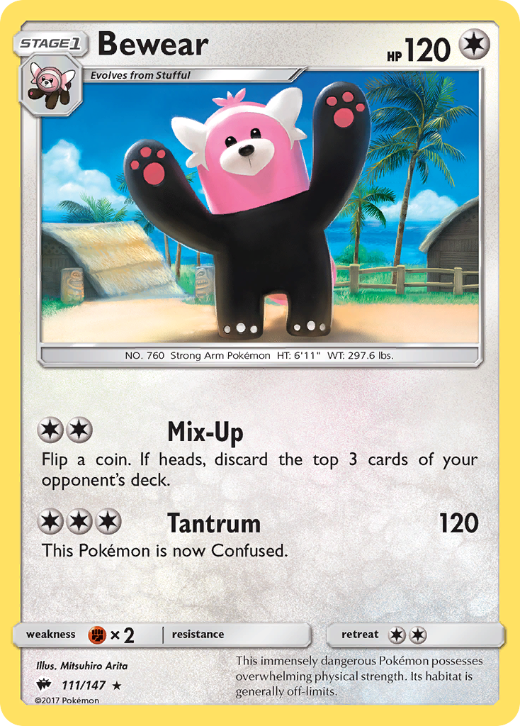 Bewear - 111/147 - Burning Shadows SM3 - Rare