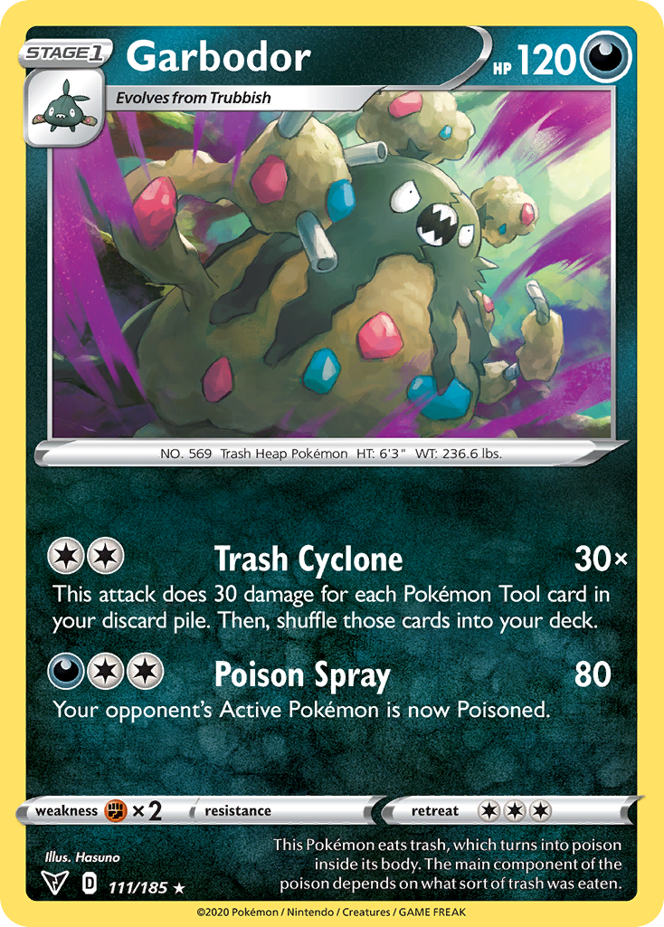 Garbodor - 111/185 - Vivid Voltage SWSH4 - Rare