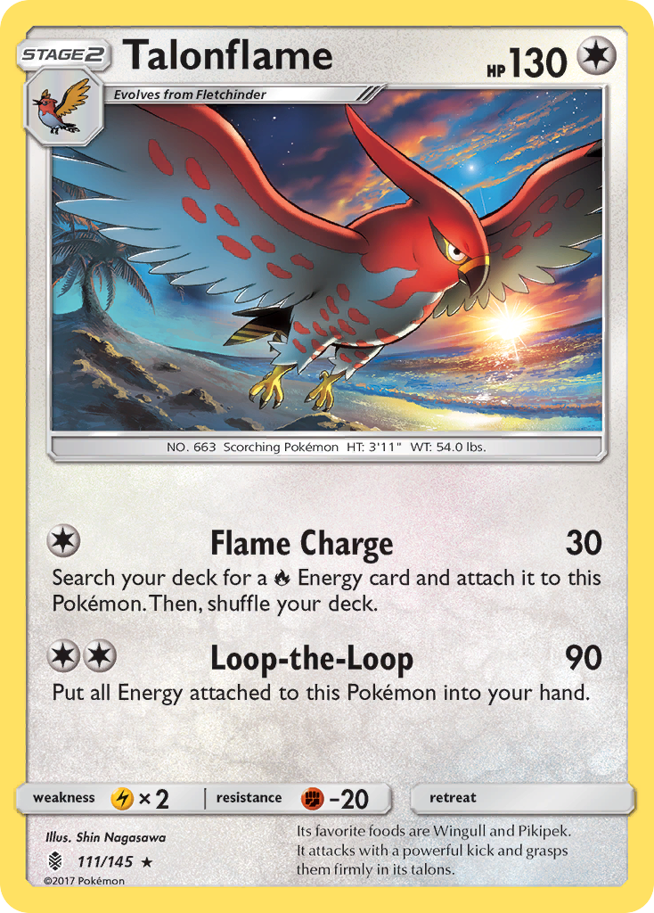 Talonflame - 111/145 - Guardians Rising SM2 - Rare