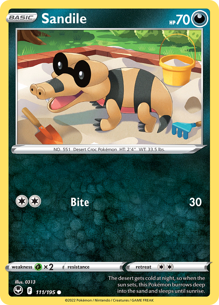 Sandile - 111/195 - Silver Tempest SWSH12 - Common