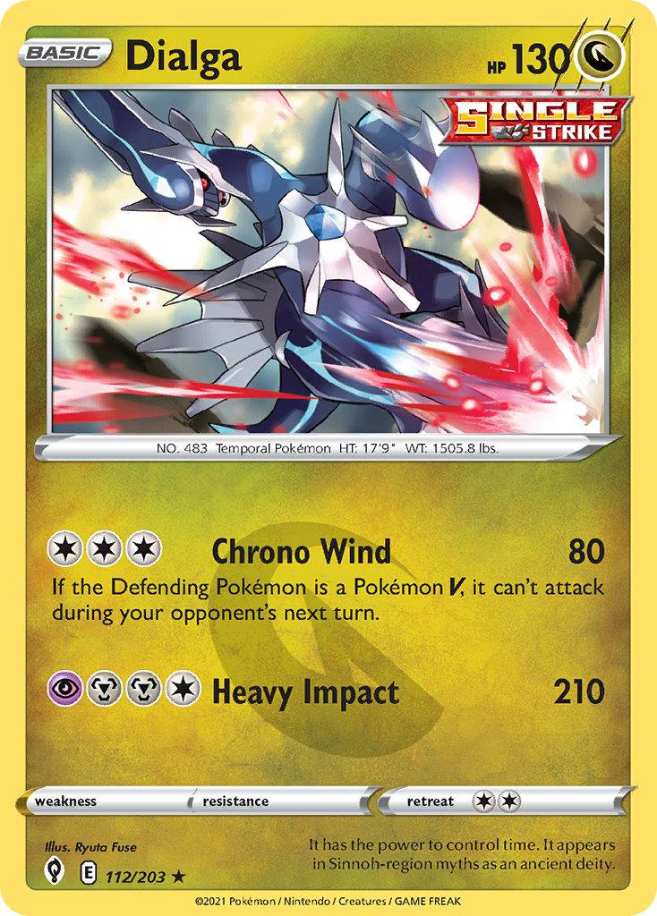 Dialga - 112/203 - Evolving Skies SWSH7 - Rare Holo