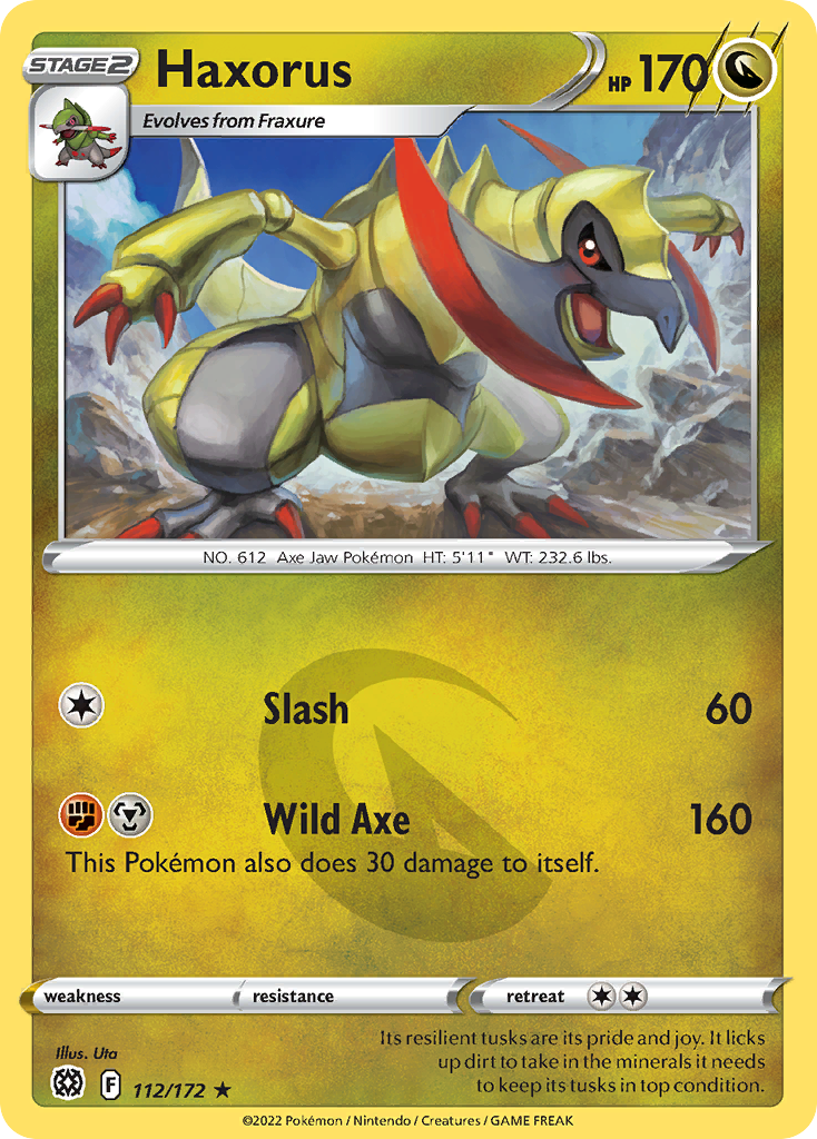 Haxorus - 112/172 - Brilliant Stars SWSH9 - Rare