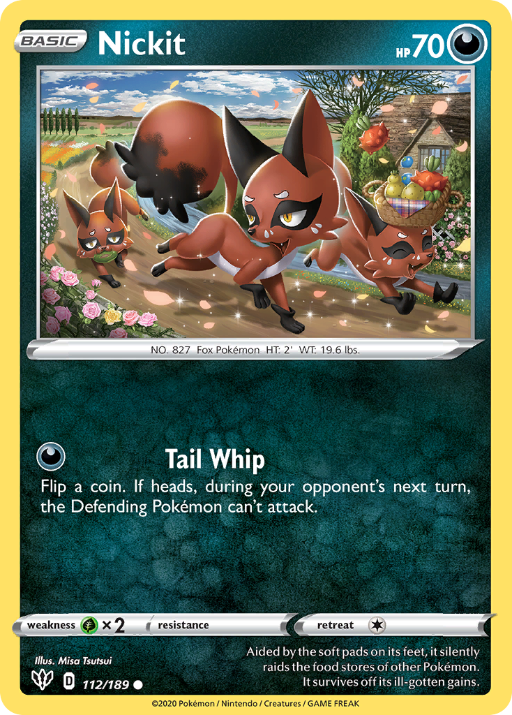 Nickit - 112/189 - Darkness Ablaze SWSH3 - Common